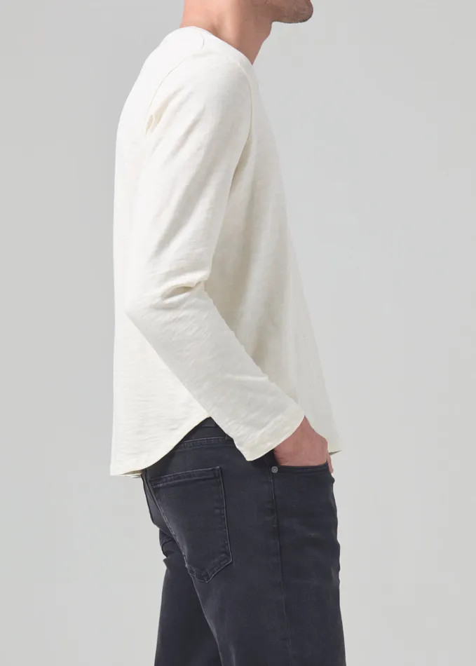 Men Shirts Citizens Of Humanity Olympus Crewneck In Canvas