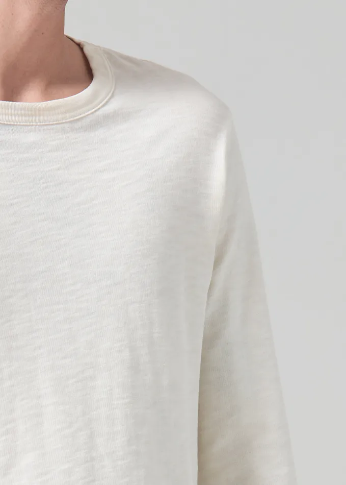 Men Shirts Citizens Of Humanity Olympus Crewneck In Canvas