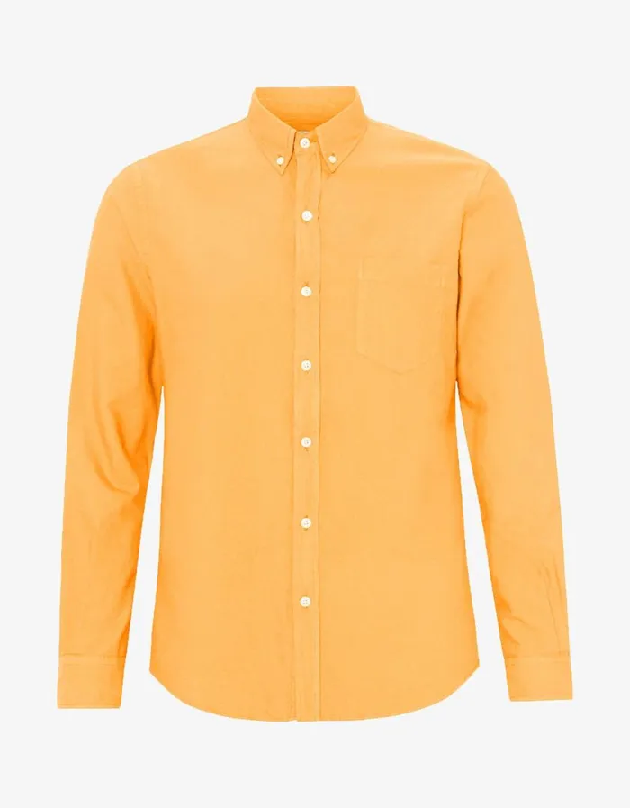 Men Shirts Colorful Standard Organic Button Down Shirt Sandstone Orange