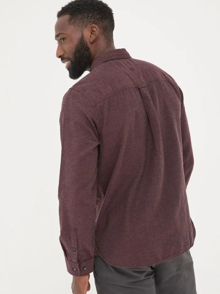 Men Shirts Fat Face Burgundy Red Long Sleeve Oxlow Plain 100 Cotton Shirt Men Shirts Fat Face Burgundy Red Long Sleeve Oxlow Plain 100 Cotton Shirt