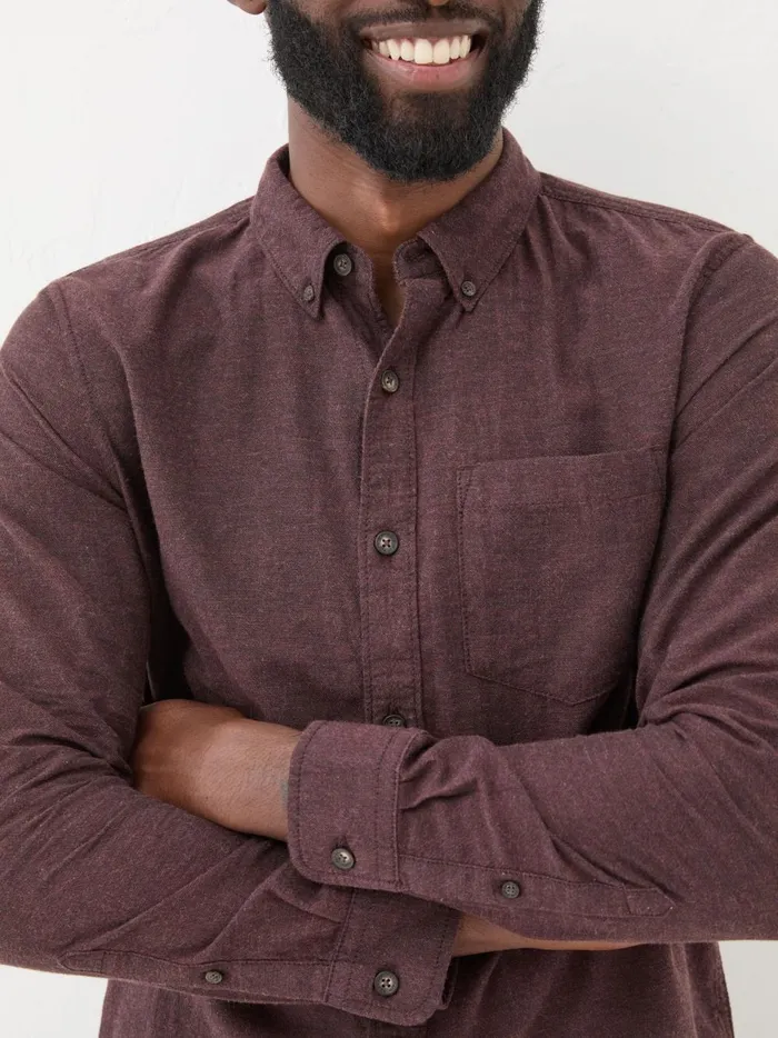 Men Shirts Fat Face Burgundy Red Long Sleeve Oxlow Plain 100 Cotton Shirt Men Shirts Fat Face Burgundy Red Long Sleeve Oxlow Plain 100 Cotton Shirt