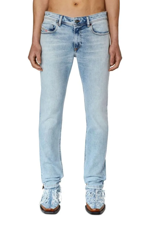 Men Skinny Jeans 1979 Sleenker 09e90 Light Blue Diesel Skinny Men Skinny Jeans 1979 Sleenker 09e90 Light Blue Diesel Skinny