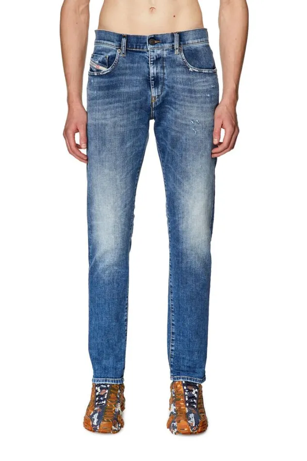 Men Slim Jeans 2019 DStrukt 09g32 Medium Blue Diesel Slim Men Slim Jeans 2019 DStrukt 09g32 Medium Blue Diesel Slim