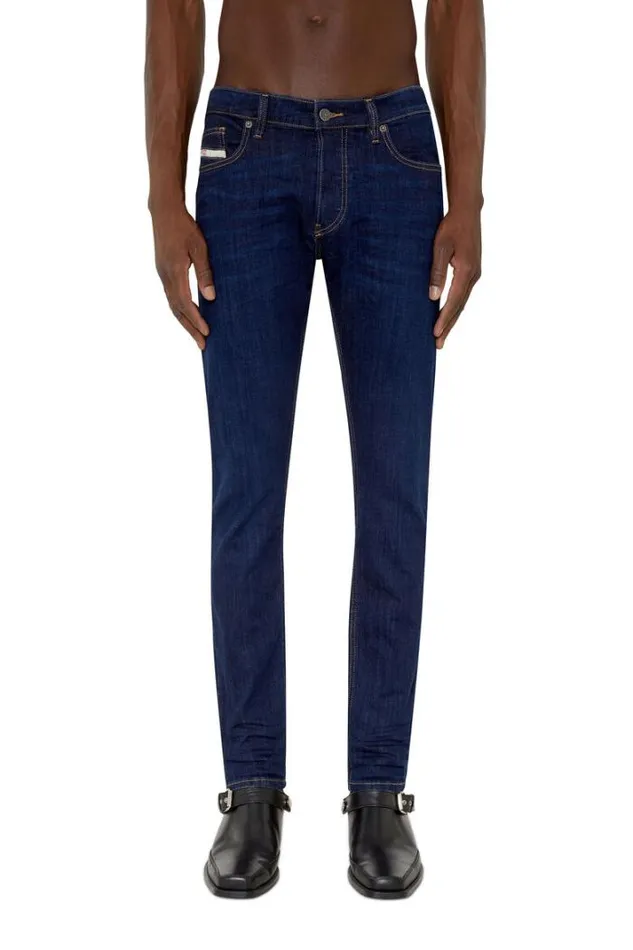 Men Slim Jeans DLuster 0ihaq Dark Blue Diesel Slim Men Slim Jeans DLuster 0ihaq Dark Blue Diesel Slim