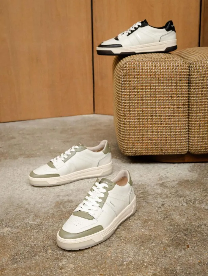 Men Sneakers Bobbies Cyrus Off White and Deep Black Men Sneakers Bobbies Cyrus Off White and Deep Black