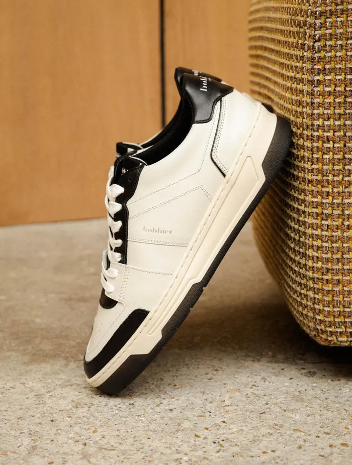 Men Sneakers Bobbies Cyrus Off White and Deep Black Men Sneakers Bobbies Cyrus Off White and Deep Black