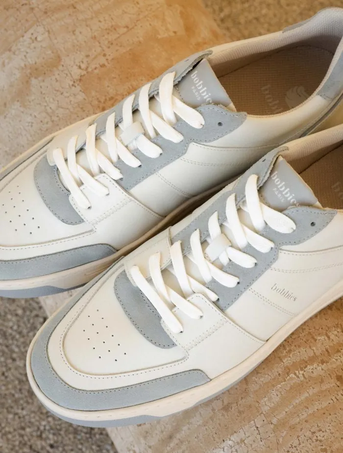 Men Sneakers Bobbies Cyrus Off White and Frosty Blue Men Sneakers Bobbies Cyrus Off White and Frosty Blue
