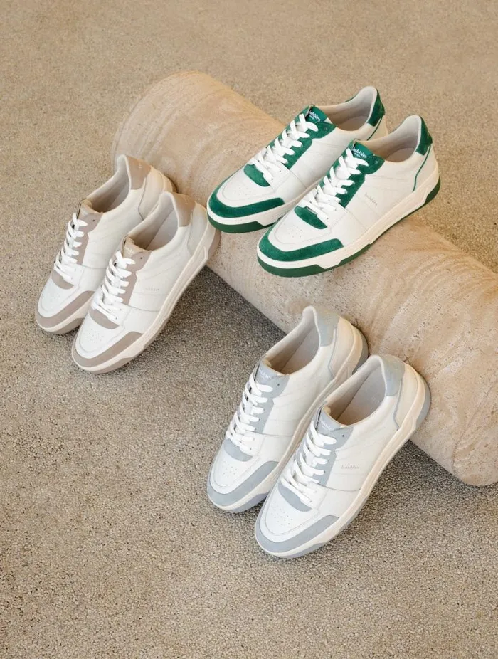 Men Sneakers Bobbies Cyrus Off White and Frosty Blue Men Sneakers Bobbies Cyrus Off White and Frosty Blue