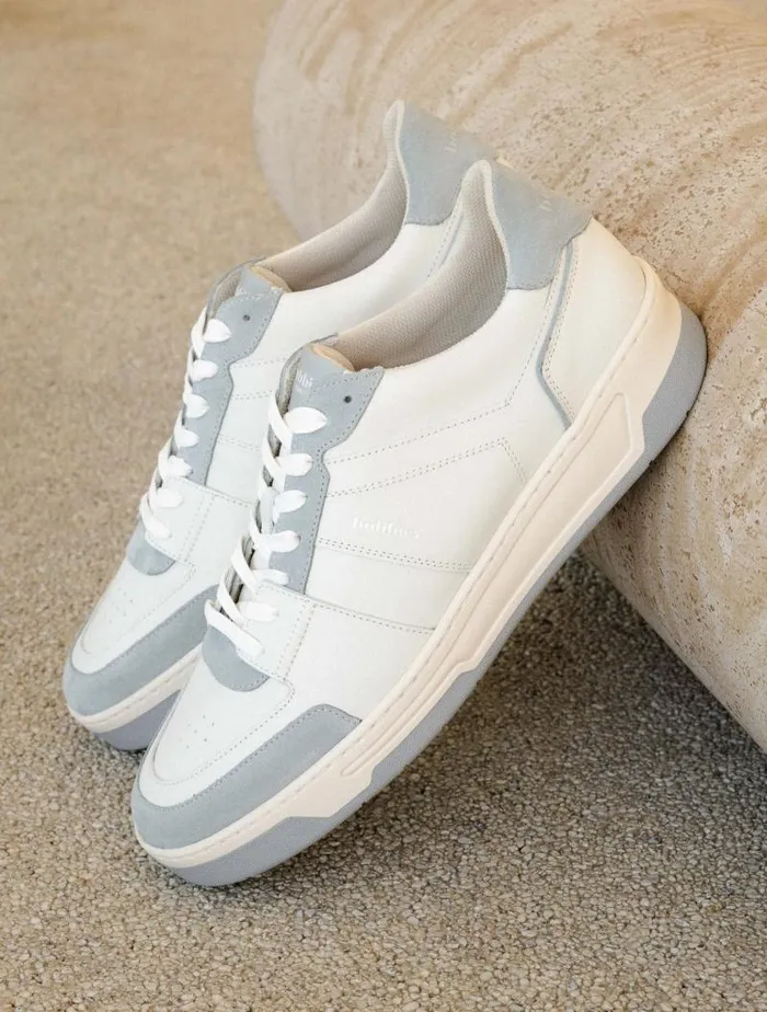 Men Sneakers Bobbies Cyrus Off White and Frosty Blue Men Sneakers Bobbies Cyrus Off White and Frosty Blue