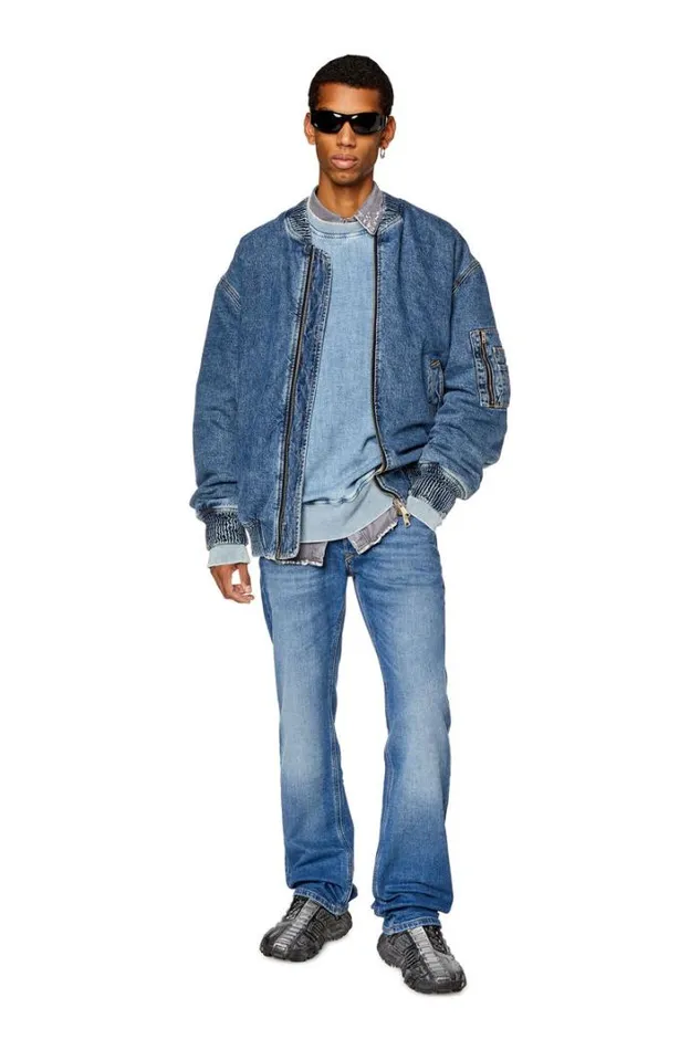 Men Straight Jeans 1985 Larkee 0enat Medium Blue Diesel Straight