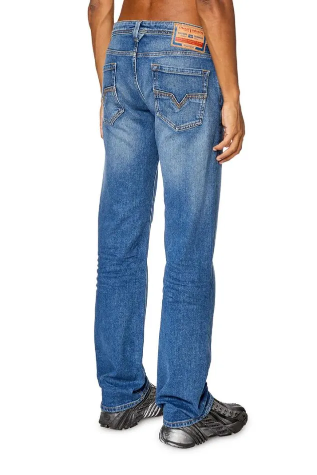Men Straight Jeans 1985 Larkee 0enat Medium Blue Diesel Straight Men Straight Jeans 1985 Larkee 0enat Medium Blue Diesel Straight