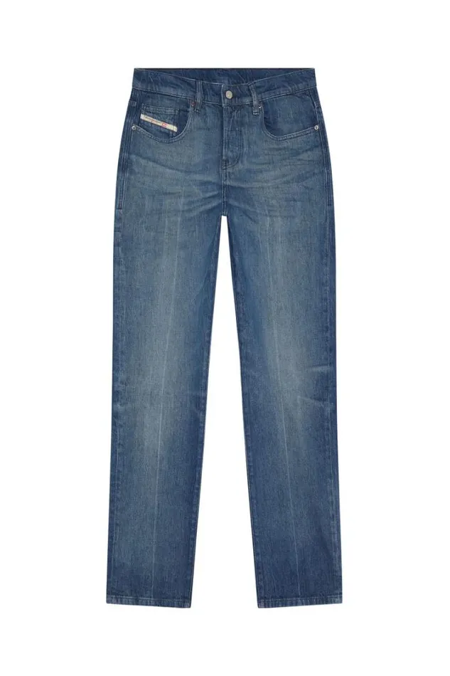 Men Straight Jeans 2020 DViker 0enam Medium Blue Diesel Straight Men Straight Jeans 2020 DViker 0enam Medium Blue Diesel Straight