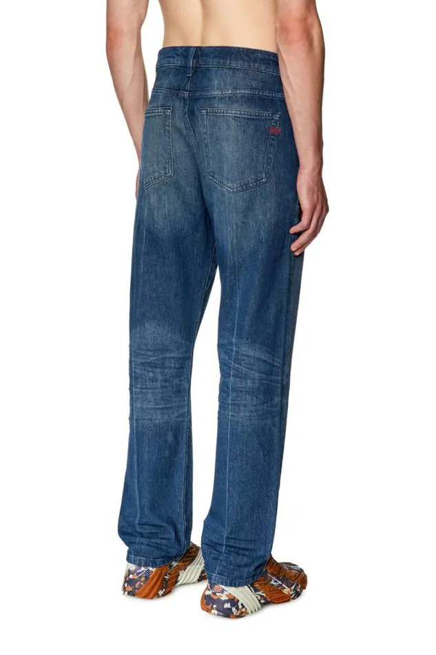 Men Straight Jeans 2020 DViker 0enam Medium Blue Diesel Straight Men Straight Jeans 2020 DViker 0enam Medium Blue Diesel Straight