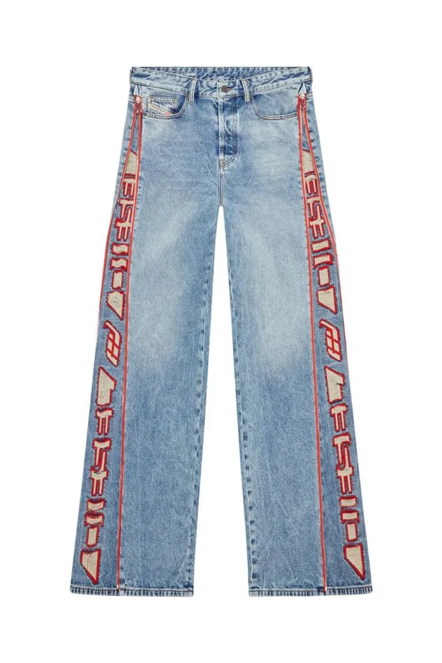Men Straight Jeans DRise 09g47 Light Blue Diesel Straight Men Straight Jeans DRise 09g47 Light Blue Diesel Straight