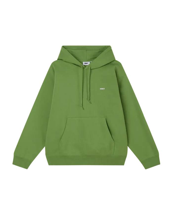 Men SWEATSHIRTS OBEY Clothing EST WORKS BOLD PULLOVER Piquant Green