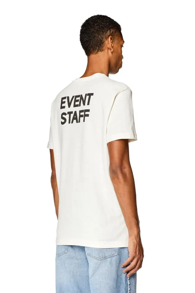 Men TDiegorL10 White Diesel Tshirts Men TDiegorL10 White Diesel Tshirts
