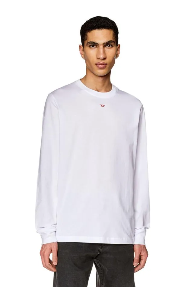 Men TJustLsD White Diesel Tshirts Men TJustLsD White Diesel Tshirts