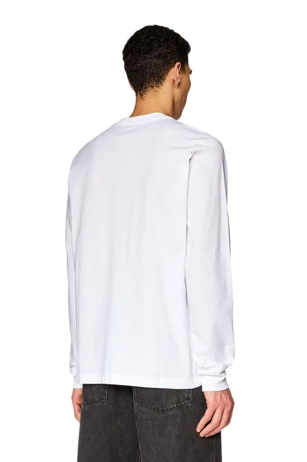 Men TJustLsD White Diesel Tshirts Men TJustLsD White Diesel Tshirts