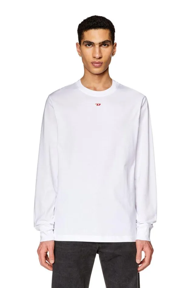 Men TJustLsD White Diesel Tshirts Men TJustLsD White Diesel Tshirts
