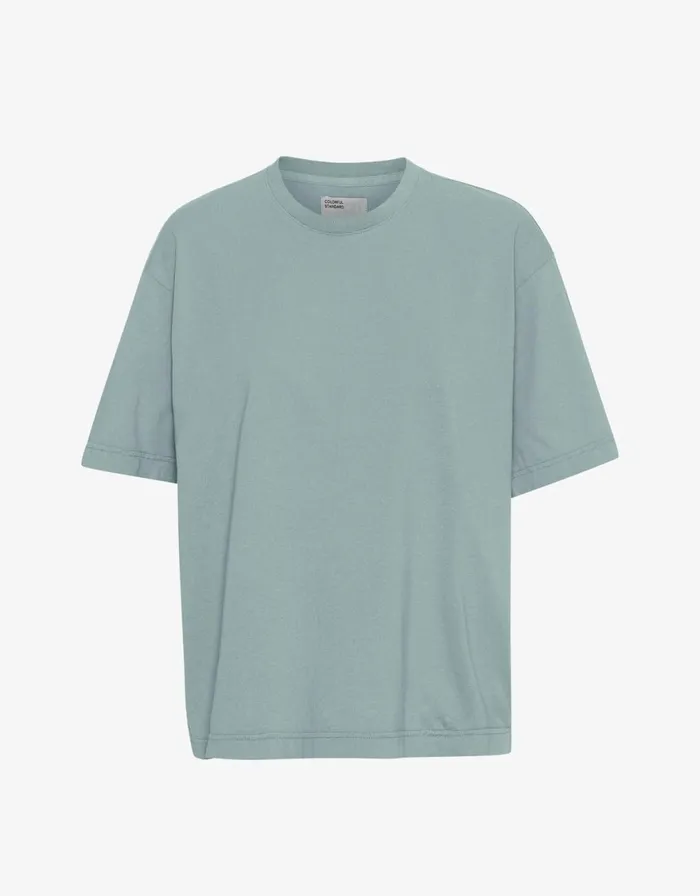 Men TShirts Colorful Standard Oversized Organic TShirt Steel Blue