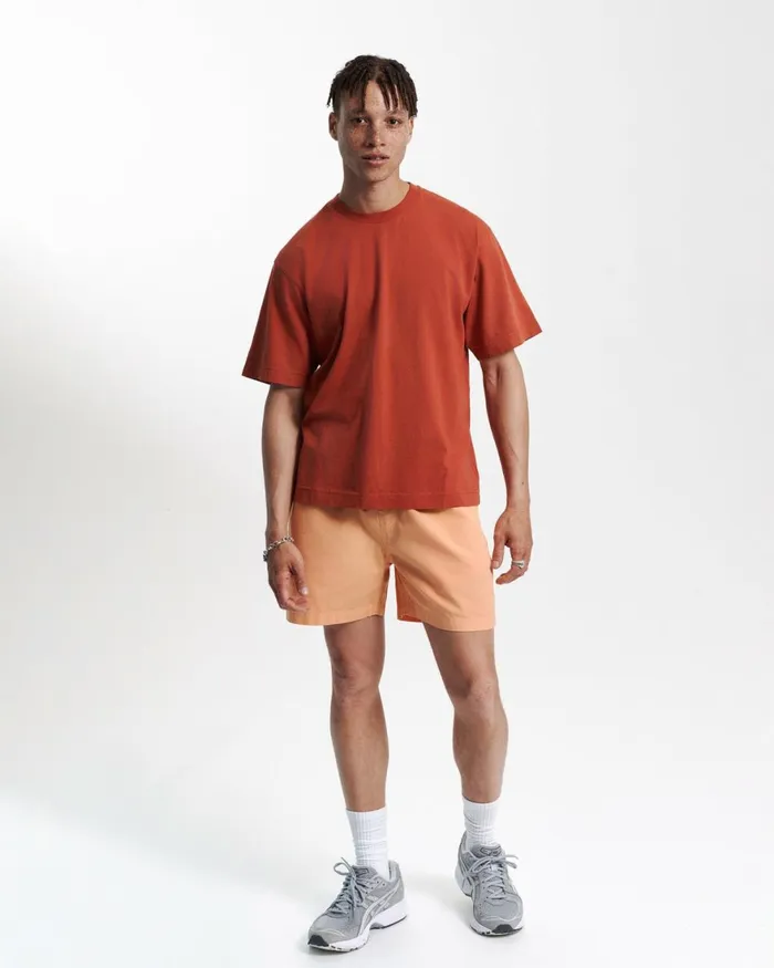 Men TShirts Colorful Standard Oversized Organic TShirt Steel Blue