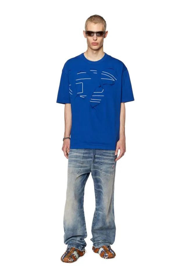 Men TStrapoval Blue Diesel Tshirts