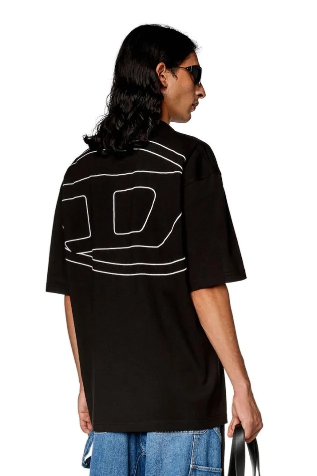Men TVortMegovalD Black Diesel Tshirts Men TVortMegovalD Black Diesel Tshirts