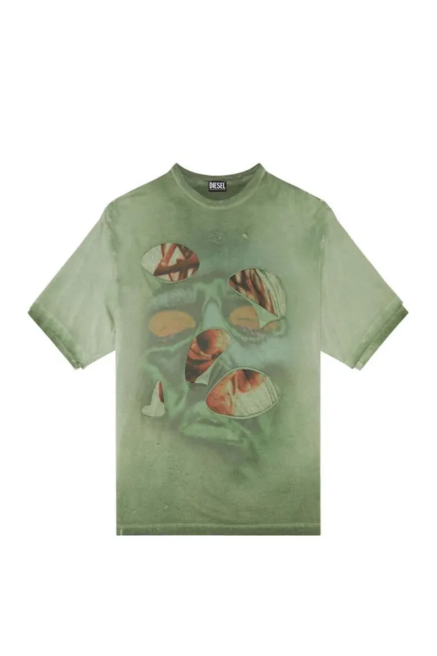 Men TWasy Green Diesel Tshirts Men TWasy Green Diesel Tshirts