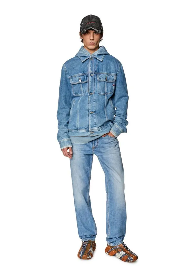 Men Tapered Jeans 2023 DFinitive 09f81 Medium Blue Diesel Tapered