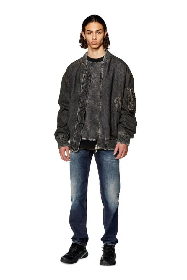 Men Tapered Jeans 2023 DFinitive 09g27 Dark Blue Diesel Tapered