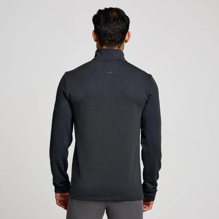 Men Triumph 3d 12 Zip Black Heather Saucony Tops