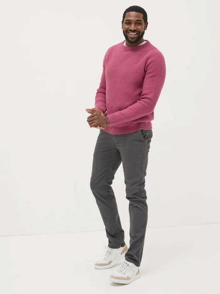 Men Trousers and Chinos Fat Face Grey Charcoal Slim Heyshott Chinos