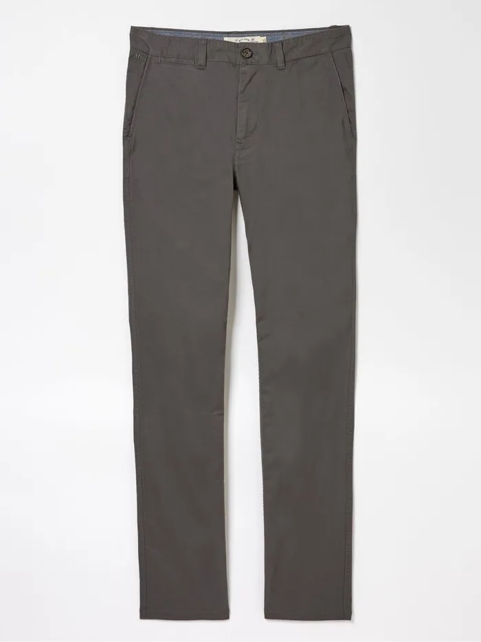 Men Trousers and Chinos Fat Face Grey Charcoal Slim Heyshott Chinos