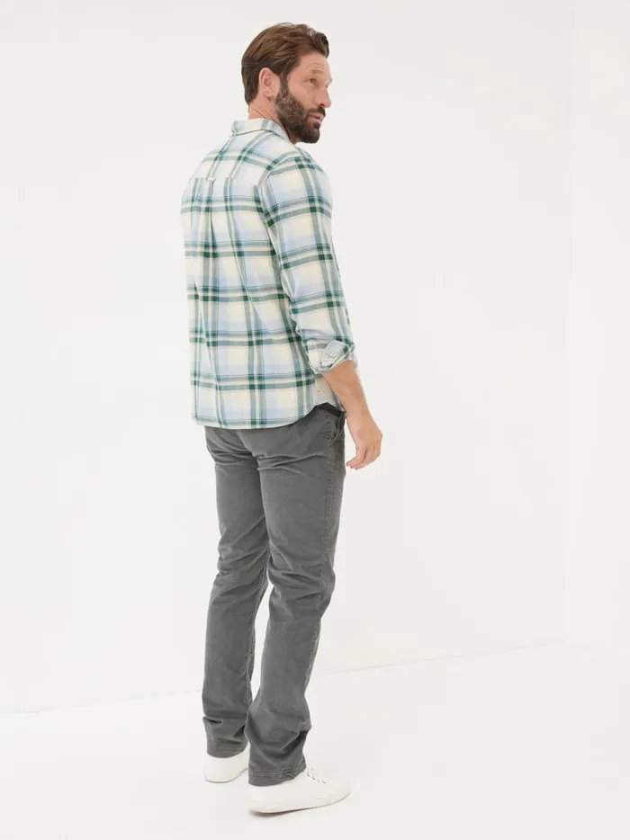 Men Trousers and Chinos Fat Face Grey Straight Cord Trousers