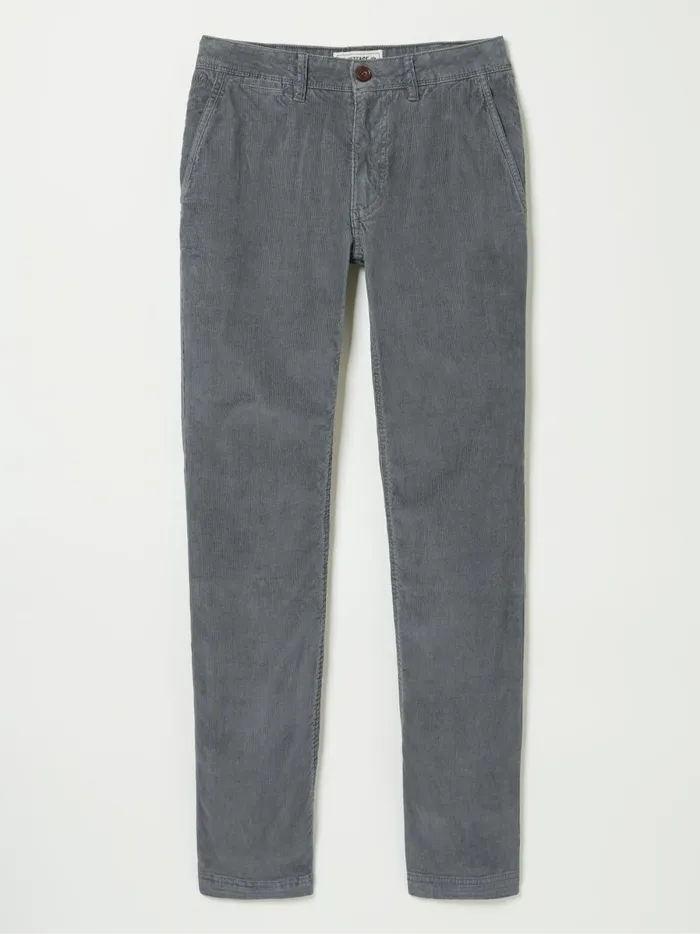 Men Trousers and Chinos Fat Face Grey Straight Cord Trousers