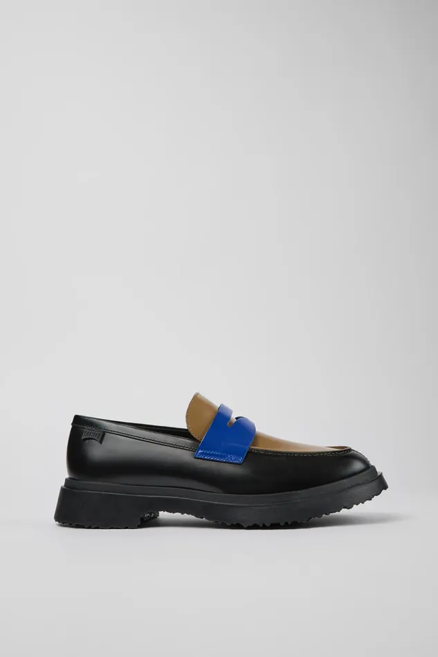 Men Twins Multicolored Leather Moccasin Camper Formal Shoes Men Twins Multicolored Leather Moccasin Camper Formal Shoes