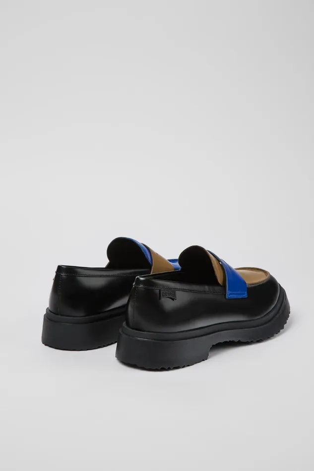 Men Twins Multicolored Leather Moccasin Camper Formal Shoes Men Twins Multicolored Leather Moccasin Camper Formal Shoes