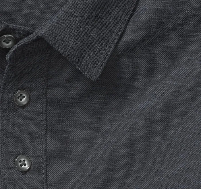 Men Vintage Slub Polo Black JohnstonandMurphy Polos and Tees Men Vintage Slub Polo Black JohnstonandMurphy Polos and Tees