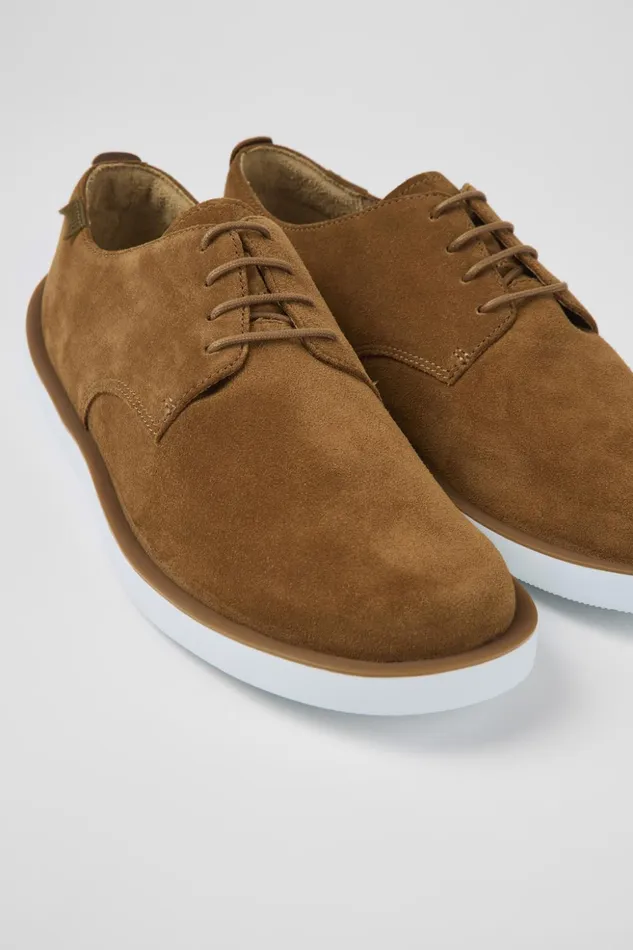 Men Wagon Brown Nubuck Shoes Camper Casual Shoes