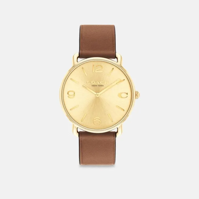 Men Watches Coach Elliot Watch 41 Mm Saddle