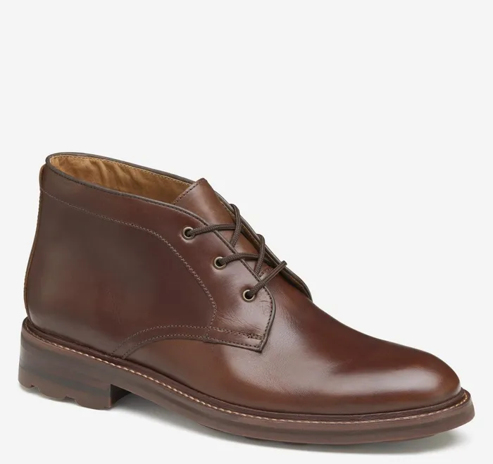 Men Welch Chukka Boot Brandy American Full Grain JohnstonandMurphy Boots