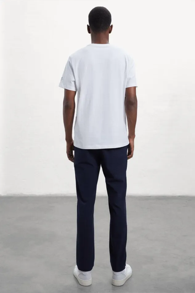 Men White Sustan TShirt Ecoalf TShirts