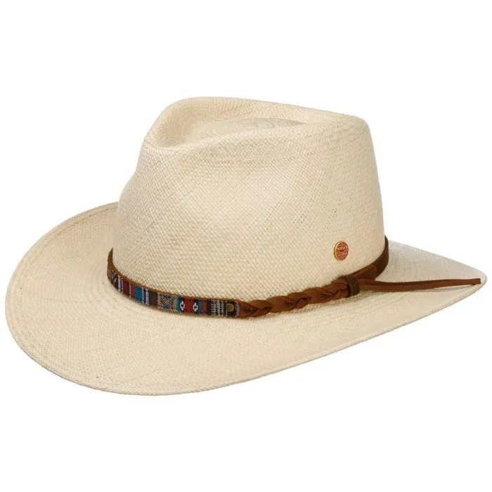 MenWomen Cowboy Hats Mayser Maxwell Western Panama Hat Nature