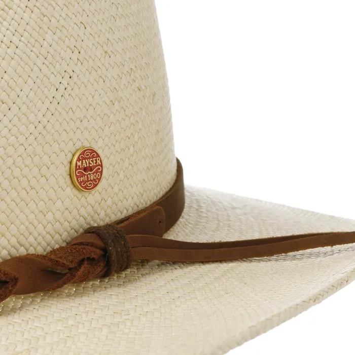 MenWomen Cowboy Hats Mayser Maxwell Western Panama Hat Nature MenWomen Cowboy Hats Mayser Maxwell Western Panama Hat Nature