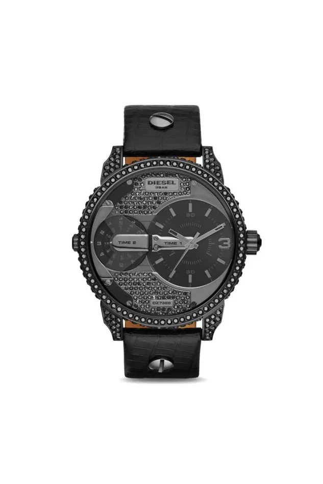 MenWomen Dz7328 Mini Daddy Black Diesel Watches