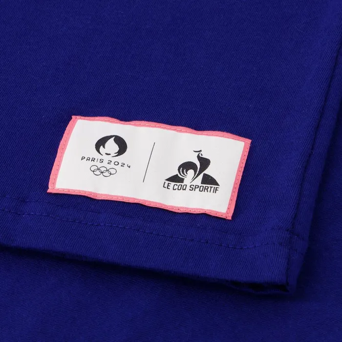 MenWomen Le Coq Sportif Tshirts And Tops Paris 2024 TShirt Blue Depths