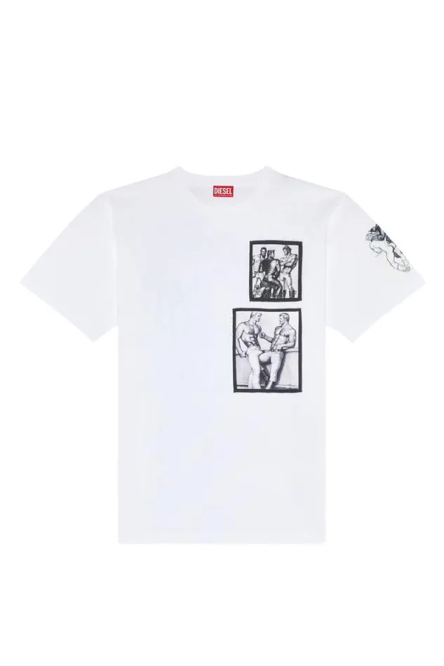 MenWomen PrTNlabel23a White Diesel Tshirts MenWomen PrTNlabel23a White Diesel Tshirts