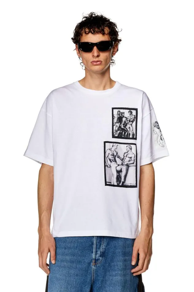 MenWomen PrTNlabel23a White Diesel Tshirts MenWomen PrTNlabel23a White Diesel Tshirts