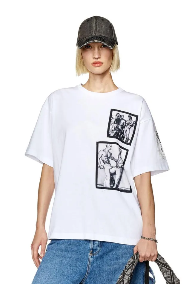 MenWomen PrTNlabel23a White Diesel Tshirts MenWomen PrTNlabel23a White Diesel Tshirts