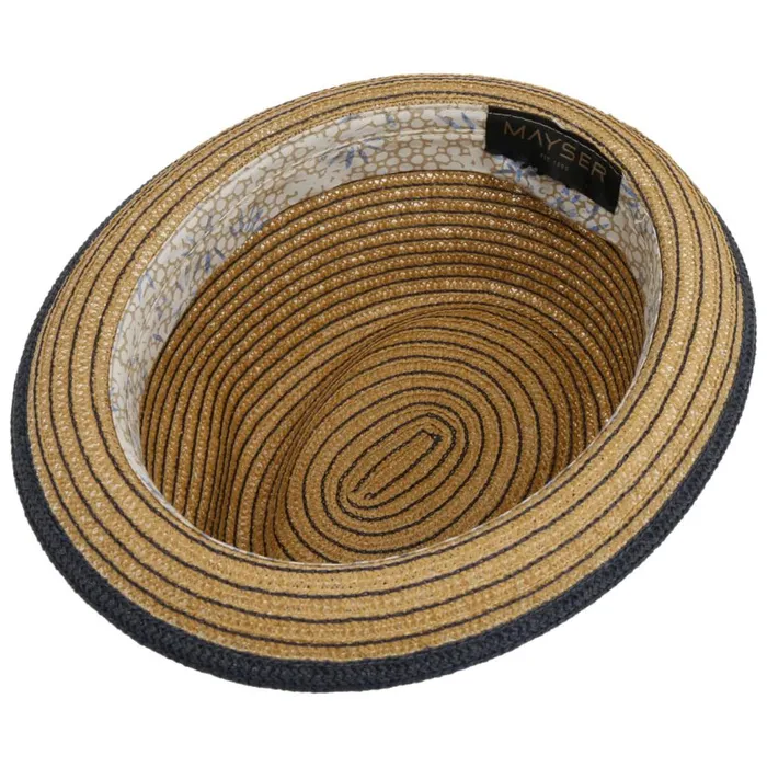 MenWomen Straw Hats Mayser Light Samu Player Straw Hat Beigeblue MenWomen Straw Hats Mayser Light Samu Player Straw Hat Beigeblue